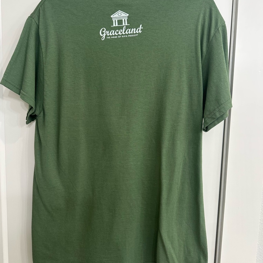 Grace Olive Green Elvis Presley Graphic Tee by Graceland - Picture 3 of 3